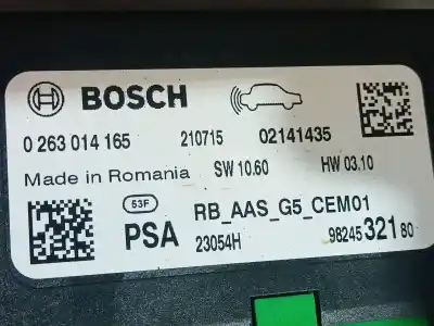 İkinci el araba yedek parçası elektronik modül için citroen c3 aircross ii (2r_, 2c_) 1.2 puretech 110 (2rhnzb, 2rhnzw, 2rhnpx, 2rhnpj) oem iam referansları 9824532180 0263014165 9824532180