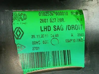 Peça sobressalente para automóvel em segunda mão farol / farolim direito por renault fluence (l3_) z.e. referências oem iam 130563073 130563073 130563073