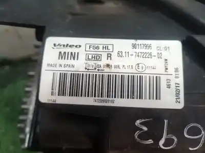 Автозапчастина б/у права фа для mini mini 5-trg. (f55) cooper d посилання на oem iam 63117472226 63117472226 63117472226