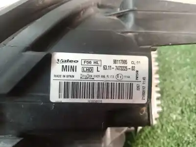 Second-hand car spare part left headlight for mini mini 5-trg. (f55) cooper d oem iam references 631174722 631174722 631174722