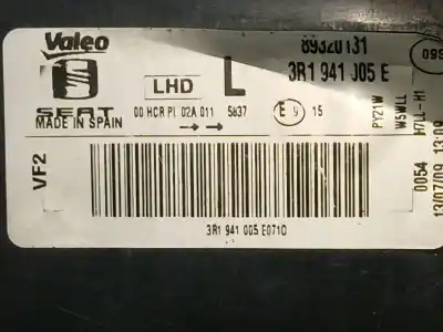 Second-hand car spare part left headlight for seat exeo (3r2) 2.0 tdi oem iam references 3r1941005e 3r1941005e 3r1941005e