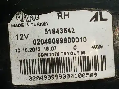 Автозапчастина б/у правий ліхтар для fiat panda (312_, 319_) 1.2 (312pxa1a) посилання на oem iam 51843642 02049099900010 51843642