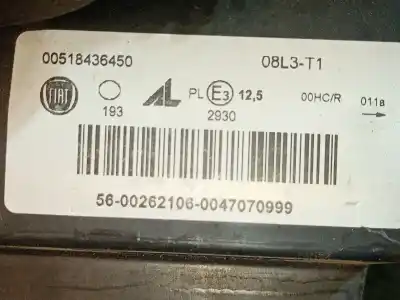 Автозапчасти б/у левая фара за fiat panda (312_, 319_) 1.2 (312pxa1a) ссылки oem iam 00518436450 00518436450 00518436450