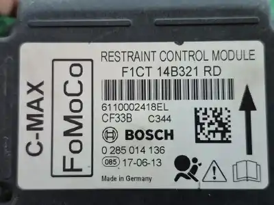Second-hand car spare part electronic module for ford c-max ii (dxa/cb7, dxa/ceu) 1.0 ecoboost oem iam references f1ct14b321rd 0285014136 f1ct14b321rd