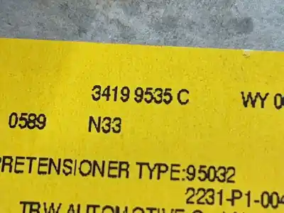 Gebrauchtes Autoersatzteil sicherheitsgurte vorne links zum ford fiesta vii (hj, hf) 1.0 ecoboost oem-iam-referenzen 34199535c 34199535c 34199535c