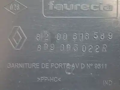 Recambio de automóvil de segunda mano de guarnecido puerta delantera derecha para renault kangoo (kc0/1_) 1.5 dci referencias oem iam 8200618589 809003022r 8200618589