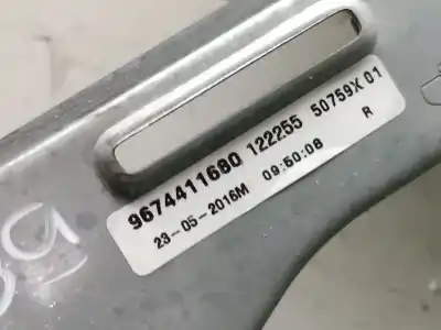 Second-hand car spare part rear left window regulator for citroen c-elysee (dd_) 1.6 bluehdi 100 oem iam references 9674411680 9674411680 9674411680