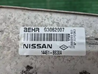 Second-hand car spare part intercooler for nissan qashqai / qashqai +2 i (j10, nj10, jj10e) 1.5 dci oem iam references 14461bb30a g3062007 14461bb30a