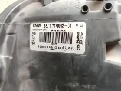 Second-hand car spare part right headlight for bmw 1 (e87) 118 d oem iam references 63117170292 63117170292 63117170292