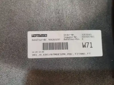 Second-hand car spare part rear bumper for bmw 1 (e87) 118 d oem iam references 51127906813 51127906813 51127906813