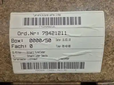 Second-hand car spare part left front door trim for bmw 5 touring (e61) 520 d oem iam references e1368977 e1368977 e1368977