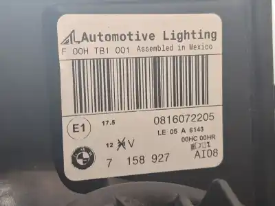 Автозапчасти б/у левая фара за bmw x5 (e70) 3.0 d ссылки oem iam 7158927 7158927 7158927