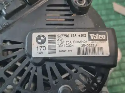 Second-hand car spare part alternator for bmw x5 (e70) 3.0 d oem iam references 2543222b 2543222b 7796125a102