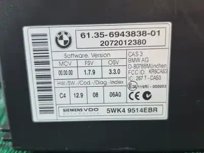 Автозапчасти б/у электронный модуль за bmw x5 (e70) 3.0 d ссылки oem iam 6135694383801 6135694383801 6135694383801