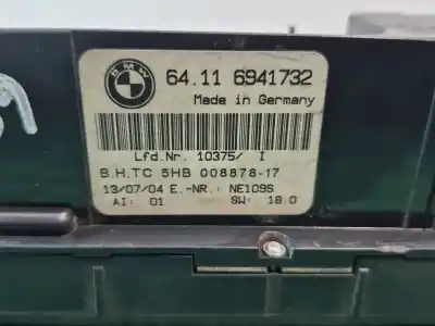Peça sobressalente para automóvel em segunda mão comando de sofagem (chauffage / ar condicionado) por bmw 3 (e46) 320 d referências oem iam 64116941732 64116941732 64116941732