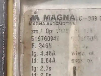 Автозапчасти б/у регулятор стекла переднего левого за fiat 500 (312_) 0.9 (312axg1a. 312.axg11) ссылки oem iam 519760940 519760940 519760940