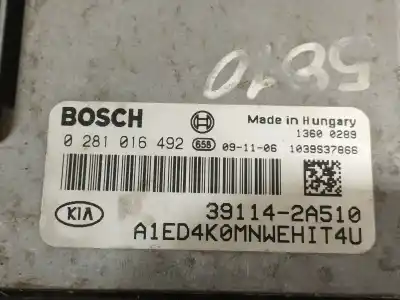 Second-hand car spare part ecu engine control for kia pro cee´d (ed) 1.6 crdi 90 oem iam references 391142a510 391142a510 0281016492