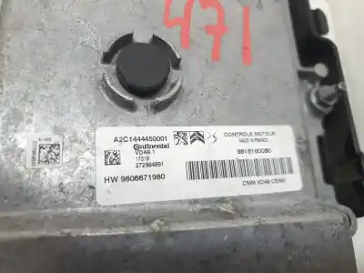 Second-hand car spare part start/stop control unit for peugeot 208 allure oem iam references 9819596180  