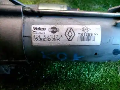 Pezzo di ricambio per auto di seconda mano motorino di avviamento per renault clio iv expression riferimenti oem iam 233003329r  