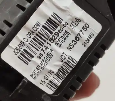 Second-hand car spare part multifunction display for citroen ds3 (sa_) 1.6 hdi 90 oem iam references 9674162980  