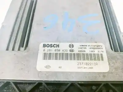 Second-hand car spare part ecu engine control for renault clio iv authentique oem iam references 237102213r  
