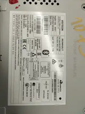 Second-hand car spare part audio system / radio cd for renault twingo iii limited oem iam references 281152770r  