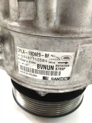 Second-hand car spare part air conditioning compressor for jaguar xe 2.0 diesel cat oem iam references cpla19d629bf  