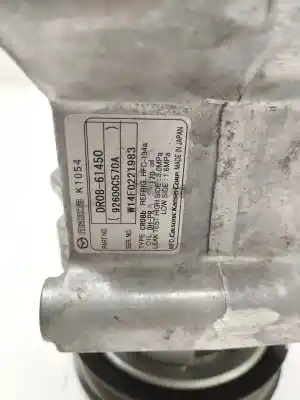 Second-hand car spare part air conditioning compressor for mazda 2 (de_, dh_) 1.3 (de3fs) oem iam references dr0861450  