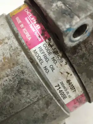 Pezzo di ricambio per auto di seconda mano compressore aria condizionata per ssangyong rexton rx 270 full riferimenti oem iam 714956  