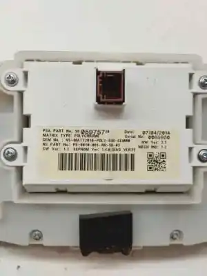 Peça sobressalente para automóvel em segunda mão quadrante por peugeot 208 active referências oem iam 9805975780  