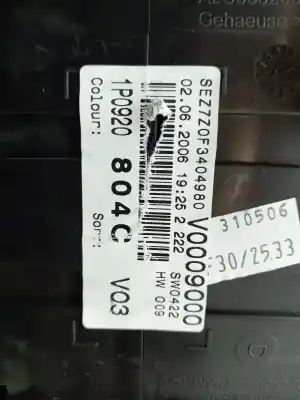 Peça sobressalente para automóvel em segunda mão quadrante por seat leon (1p1) 1.9 tdi referências oem iam 1p0920804c  