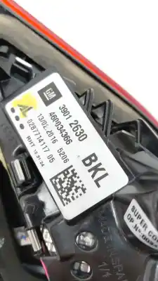 Pezzo di ricambio per auto di seconda mano luce di coda interna destra per opel corsa e (x15) 1.4 (08, 68) riferimenti oem iam 39012630  