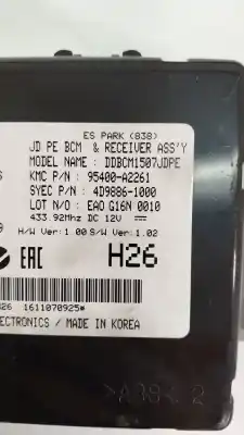 Peça sobressalente para automóvel em segunda mão módulo eletrônico por kia cee´d 1.6 crdi cat referências oem iam 95400a2261  