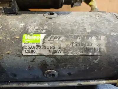 Peça sobressalente para automóvel em segunda mão motor de arranque por opel combo familiar referências oem iam ts18e33 fila 1 palet 44