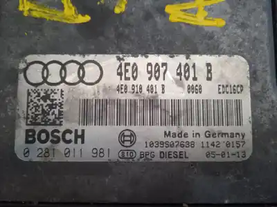 Автозапчасти б/у блок управления двигателем за audi a8 (4e2) 3.0 tdi quattro ссылки oem iam 0281011981  estantería 73