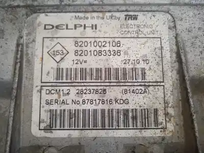 Peça sobressalente para automóvel em segunda mão centralina de motor uce por dacia duster (hs_) 1.5 dci referências oem iam 8201002106