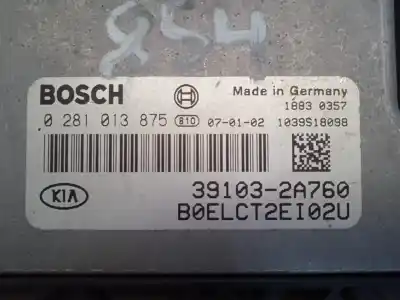 Second-hand car spare part ecu engine control for kia ceed (ed) (2006->) 1.6 concept [1.6 ltr. - 66 kw crdi cat] oem iam references 0281013875  estantería 68