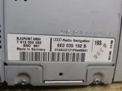 Gebrauchtes Autoersatzteil audiosystem / radio-cd zum audi a4 b7 avant (8ed) 2.0 tdi oem-iam-referenzen 8e0035192s  estantería 74