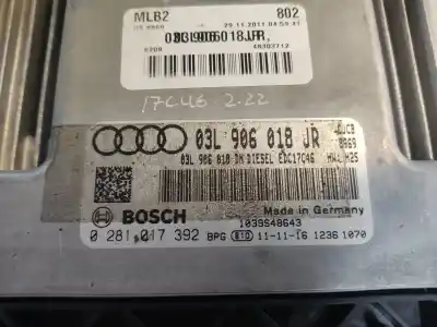 Second-hand car spare part ecu engine control for audi a4 b8 (8k2) 2.0 tdi oem iam references 0281017392  estantería 73