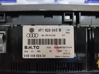 Second-hand car spare part heating / air conditioning control panel for audi a6 c6 (4f2) 2.7 tdi oem iam references   estantería 73