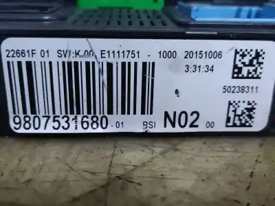 Автозапчасти б/у блок реле/предохранителей за citroen c-elysée exclusive ссылки oem iam 9807531680