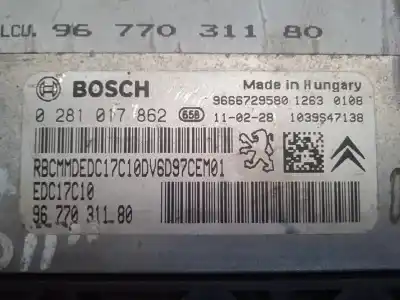 Second-hand car spare part ecu engine control for citroen c4 lim. seduction oem iam references 0281017862  estantería 118