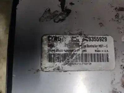 Pièce détachée automobile d'occasion calculateur moteur ecu pour opel astra g sedán (t98) 1.6 16v (f69) références oem iam 09355929  estantería 93