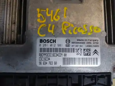 Автозапчасти б/у блок управления двигателем за citroen c4 picasso i monospace (ud_) 1.6 hdi ссылки oem iam 0281012981  estantería 41