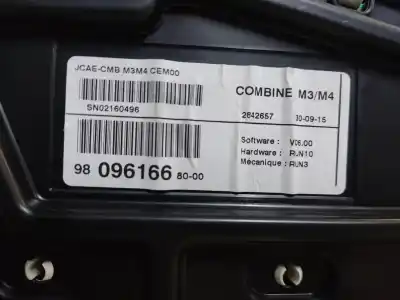 Автозапчастина б/у панель інструментів для citroen c-elysée feel посилання на oem iam 980961668000  estantería 30