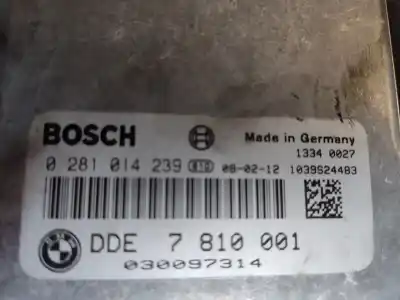 Second-hand car spare part ecu engine control for bmw serie 1 berlina (e81/e87) 118d oem iam references 0281014239  estantería 85