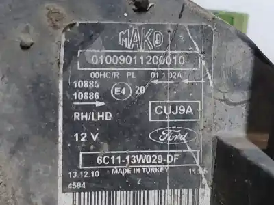 Second-hand car spare part right headlight for ford transit mod. 2000 combi ft 260 2.0 corto oem iam references 6c11-13w029-df  estantería 140 b