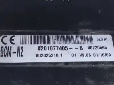 Second-hand car spare part electronic module for renault kangoo expression profesional oem iam references 8201077405b  estantería 55