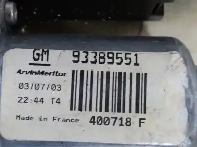 Second-hand car spare part driver left window regulator for opel meriva cosmo oem iam references 93389551  gancho 3