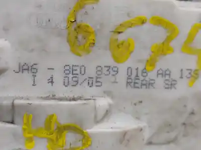 Peça sobressalente para automóvel em segunda mão fechadura da porta traseira direita por audi a4 berlina (8e) 1.8 20v turbo referências oem iam 8e0839016aa13s